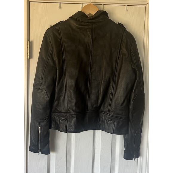 NWOT Each Other Paris black leather jacket Sz XL 100% Lamb Skin - Picture 2 of 9